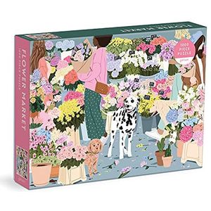 Galison 9780735372887 Flower Market Jigsaw Puzzle, Multicoloured, 1000 Pieces