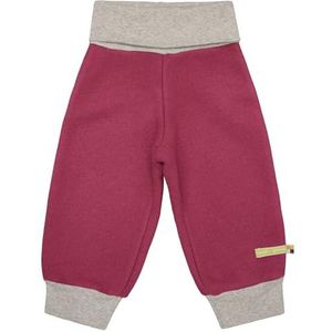 loud + proud Meisjes wollen fleece, GOTS-gecertificeerde broek, rood, 86-92