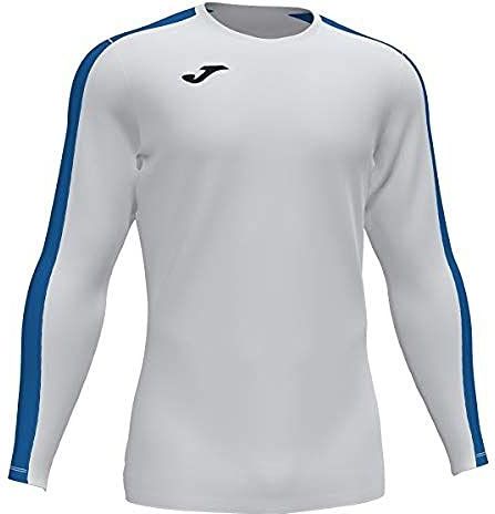 Joma Academy Herenshirt met lange mouwen, wit, koningsblauw, L