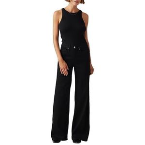 318 Shaping Wide Leg Soft Black, Zacht zwart., 26W x 30L