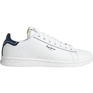 Pepe Jeans Heren speler Basic M Sneaker, wit (wit), 11 UK, Wit, 45 EU