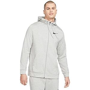 Nike M NK DF HDIE FZ FL Sweatshirt met capuchon, Dk Grey Heather/(zwart), 4XL Heren