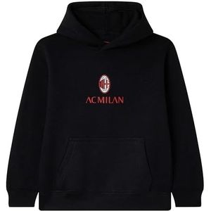 AC Milan GIL Classic Crest Black_Kid Sweatshirt met capuchon voor kinderen en jongens