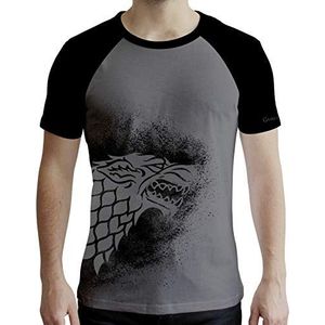 ABYSTYLE - Game of Thrones - T-shirt - Sterk - Heren - Grijs en Zwart (M)