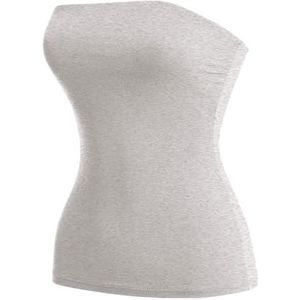 MixMatchy - Dames - Tube Top - Hei Grijs - Dubbellaags