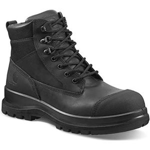 Carhartt Detroit 6 Inch Rugged Flex S3 veiligheidsschoen unisex werkschoen voor heren, Zwart, 45 EU