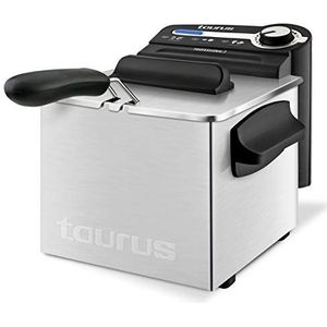 Taurus Professional 2 Plus Friteuse, 2 liter, 1700 W, 18/8 roestvrij staal, roestvrij staal