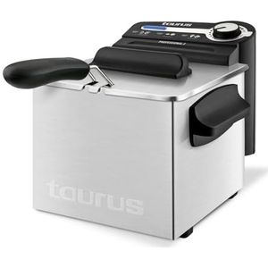 Taurus Professional 2 Plus Friteuse, 2 liter, 1700 W, 18/8 roestvrij staal, roestvrij staal