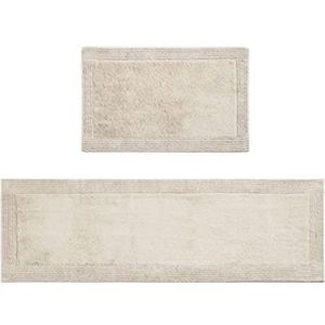 Madison Park Signature Splendor Omkeerbare 100% Katoen getuft Badkamer Rug-3000 GSM Hotelkwaliteit Luxe Pluche Hoogpolige Badmat Absorberend, Sneldrogend, Douchekamer decor, 21 ""x 34"", Taupe