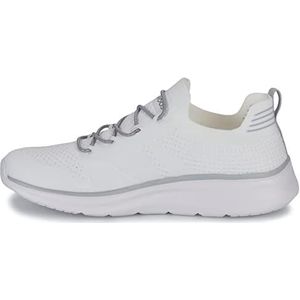 KangaROOS KJ-Stunning Sneakers voor dames, wit/vapor grijs, 37 EU, White Vapor Grey, 37 EU