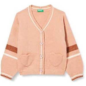 United Colors of Benetton Cardigan M/L 11AUH6002 pullover, poederroze 05R, YS meisje