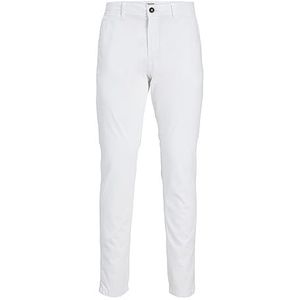 JACK & JONES - Chino Broek - Wit - Katoen Met Stretch