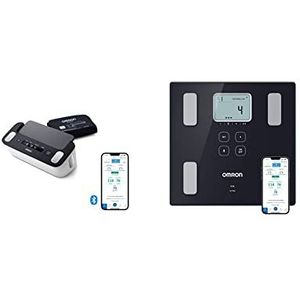 LD OMRON VIVA – Slimme bluetooth weegschaal en lichaamscompositiemeter & OMRON X7 Slimme Bovenarm Bloeddrukmeter voor Thuis