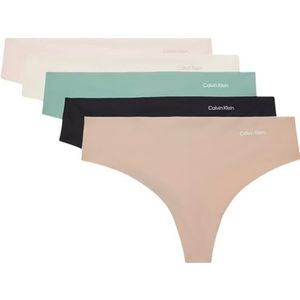 Calvin Klein - Underwear - String - 5 Pack - Nude - Ecru - Mintgroen - Zwart - Wit