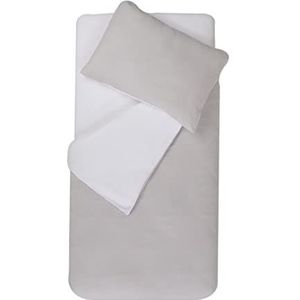 DOMIVA - Beddengoed 100 x 140 cm + kussensloop 40 x 60 cm parel/wit