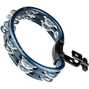 Meinl Percussion TMT2A-B Tambourine (ABS-plastic) met aluminium klemmen (2-rijen) - monteerbaar, blauw