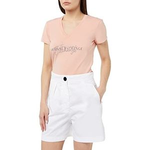 Armani Exchange Unisex Sustainable, Cross Gender, Metallic Botton Shorts, Wit, 3X Large, wit, 3XL