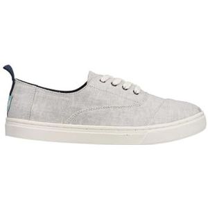 TOMS unisex child Cordones Cupsole Sneaker, Grey, 2 Big Kid US