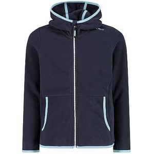 CMP - Kinder fleecejack met vaste capuchon, Black Blue, 140