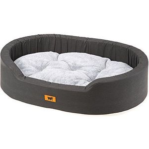 Ferplast Hondenbed, hondenkussen, hondenmand, hondenbank voor middelgrote honden, 80 x 55 x 18 cm, wasbaar