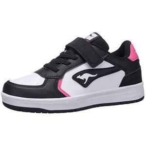 KangaROOS K-cp Move Ev sneakers voor meisjes, Jet Black Daisy Pink, 33 EU
