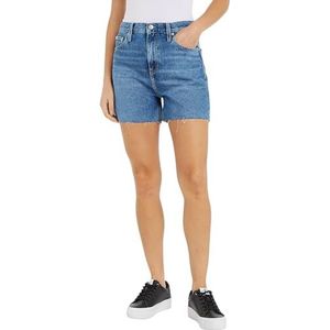 Calvin Klein Jeans Mon Fit denim shorts met hoge taille voor dames, Denim Medium, 34W