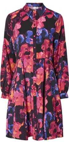 Yas - Kaya - Korte Jurk - Met Lange Mouwen - All-over Patroon