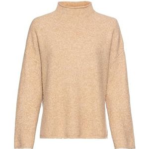 Camel Active - Gebreide Coltrui - Camel - Polyester/Wol/Elastaan