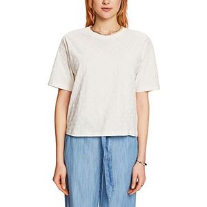 edc by ESPRIT T-shirt met tonale print, 100% katoen, off-white, M