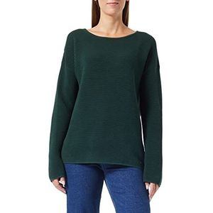 TOM TAILOR Dames Sweater met structuur 1033785, 10771 - Dark Pine Green, XXS