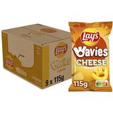 Lay's Wavies Cheese Chips, Doos 9 x 115 g