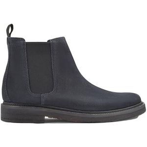 Clarks Premium Heren Clarkdale Easy Chelsea Boot, Navy Suede, 7.5 UK, marine suede, 40 EU