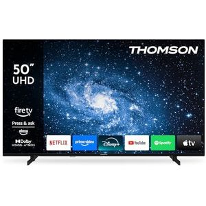 THOMSON - 50UF4S35 - UHD LED Smart TV - 50 Inch - Met Fire TV - Alexa Spraakbesturing - Bluetooth 5.0