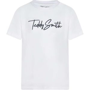 Teddy Smith T- Evan MC Jr T-shirt voor jongens, Wit, 16 Jaren