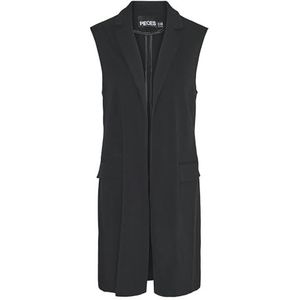 PIECES Dames Pcjana Vest Mm Bc kostuumvest, zwart, S