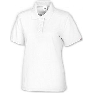 BP 1648 181 dames poloshirt van duurzaam gemengd weefsel wit, maat 6XL