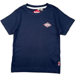 Lee Cooper, T-shirt, jongens, meisjes, (4-14 jaar), poloshirt, tanktop, overhemd, bedrukt, kleding, uniseks, kinderen, sport, ademend, model GLC80701 TS S6-12A, blauw, Blauw, 12 Jaar