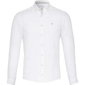 Pure Heren 3801-550 Casual slim fit shirt met lange mouwen, effen lichtblauw, XXL