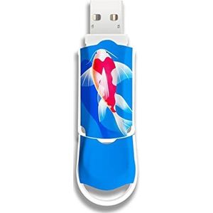 Integral 128GB Koi Fish Xpression USB 3.0 Flash Drive zijn stijlvol ontworpen USB-geheugen flashdrives - Ideale opslag en back-up voor studie, werk en spel en een geweldig leuk en funky cadeau-idee