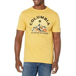 Columbia Heren grafisch T-shirt T-shirt, Golden Nugget/Bucks, kleine VS