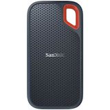 SanDisk Extreme Portable SSD Draagbare Schijven 1 TB (NVMe Solid State-Prestaties, 2,5 Inch, Leessnelheid Van 550 MB/s, Water- En Stofbestendigheid, AES-Hardwareversleuteling) Grijs
