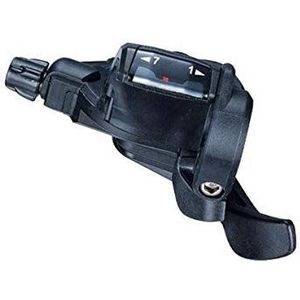 Microshift Trigger TS38-7 Schakelhendel, voor sport en outdoor, zwart, 7 V