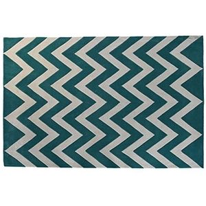 Tapijt DKD Home Decor 160 x 230 x 2 cm Polyester Zig-zag Tweekleurig