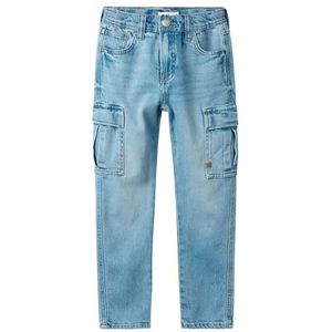 Name it kids Jongens Nkmsilas Tap Cargo Jeans 6650-Az Noos, blauw (light blue denim), 134