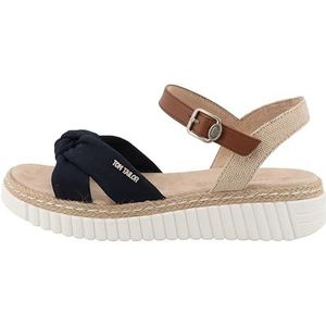 Tom Tailor Dames 9590350001 sandalen, marineblauw, 36 EU, Donkerblauw, 36 EU