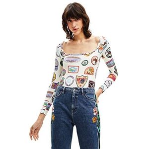 Body bedrukt met college-patches