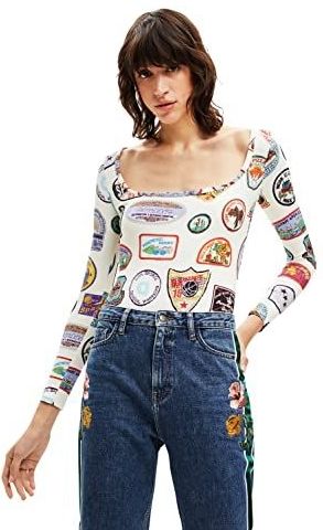 Body bedrukt met college-patches