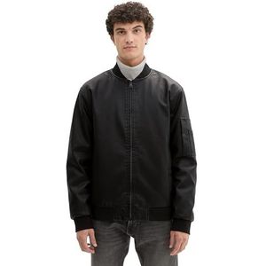 Veste - Cuir Synthétique - Regular Fit - Zwart