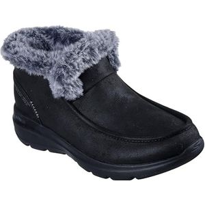 Skechers Dames Glacial Ultra enkellaars, zwart, 8 UK, Zwart, 41 EU