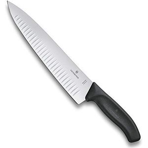 Victorinox Swiss Classic koksmes - 25cm - kuiltjes - fibrox - zwart